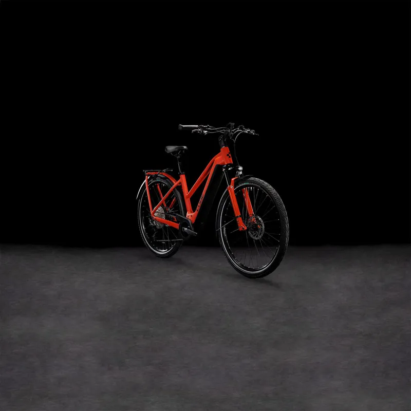 Cube Kathmandu Hybrid EXC 750 Trekking eBike in Red/Black-5